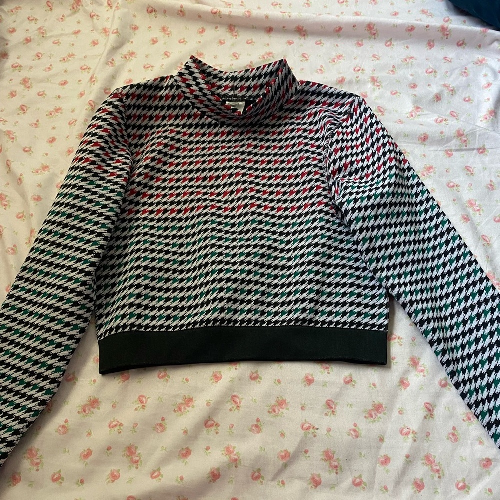 Fabletics houndstooth long sleeve top